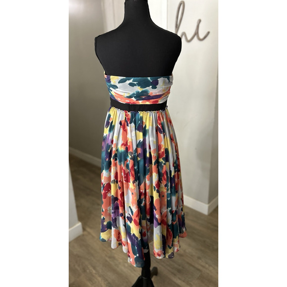 NWT The Limited Strapless Multi Color Party Dress Hoco Size 4 (Orig. $128) - Picture 2 of 7